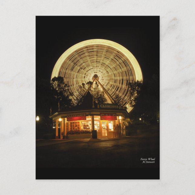 Postal Rueda de la fortuna (Anverso)