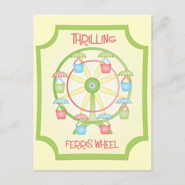 Postal Rueda de la fortuna de hrilling (Anverso)