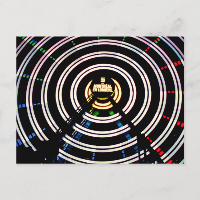Postal Rueda de la fortuna de Montreal en Lumiere (Anverso)