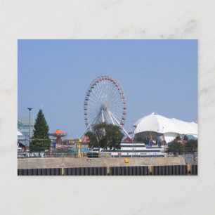 Postal Rueda de la fortuna de Navy Pier