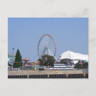 Postal Rueda de la fortuna de Navy Pier