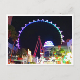 Postal Rueda de la fortuna High Roller Las Vegas #6-2 Tar