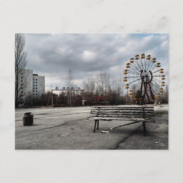 Postal Rueda de la fortuna muerta (Anverso)