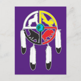 Postal Rueda de la medicina