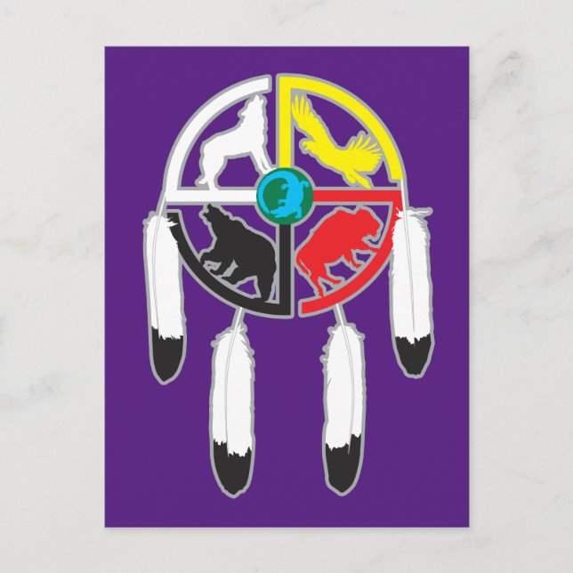 Postal Rueda de la medicina (Anverso)