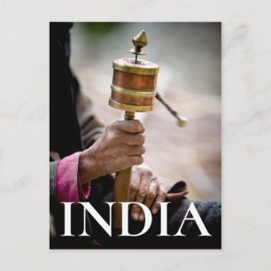 Postal Rueda de la oración, Ladakh, Cachemira