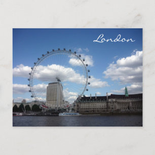 Postal rueda de londres de ojos