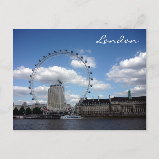 Postal rueda de londres de ojos (Anverso)