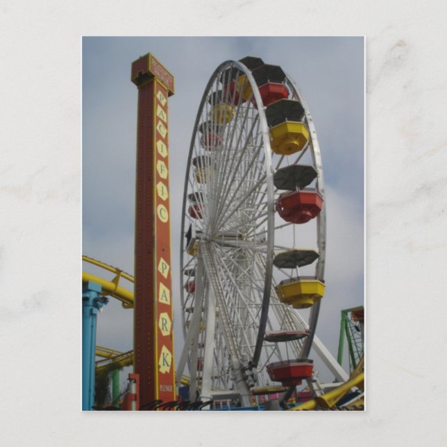 Postal Rueda de los ferris de Santa Mónica Pier 2009 (Anverso)