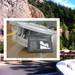 Postal Rueda de Turbina Francis, Represa de Gorge Flamant