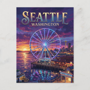 Postal Rueda Grande de Seattle EE. UU.