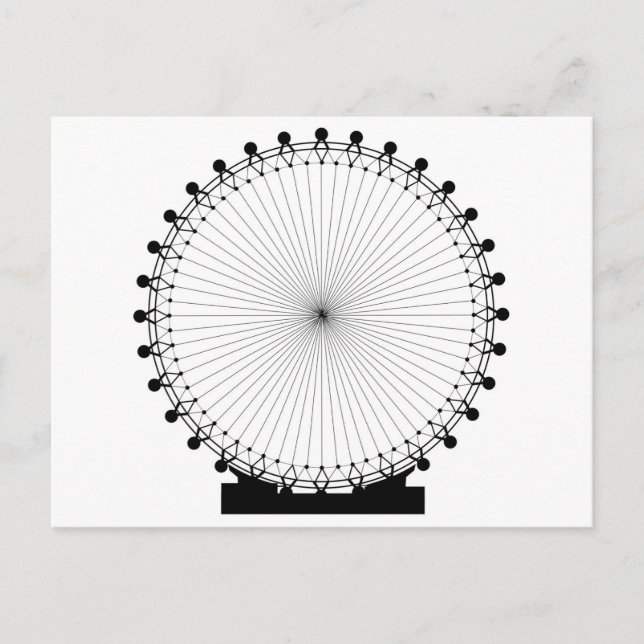 Postal Rueda grande del suelo aéreo (Anverso)