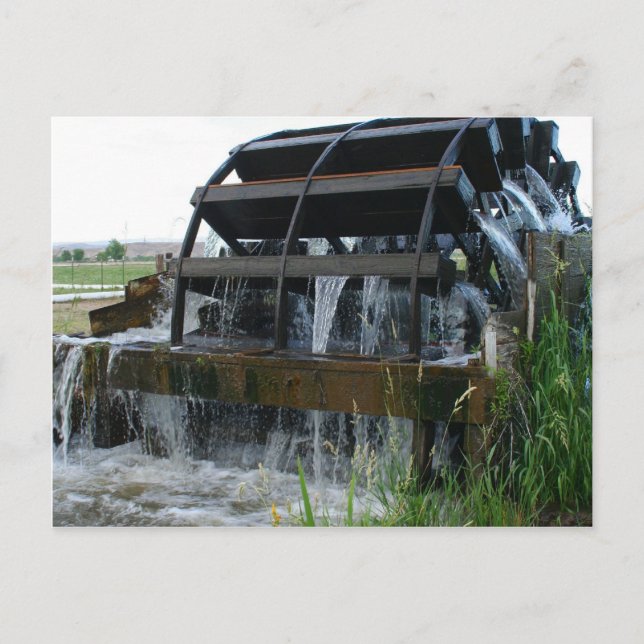 Postal Ruedas de agua del oeste (Anverso)