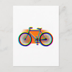 Postal Ruedas en bicicleta Amigo de la Familia Deportiva