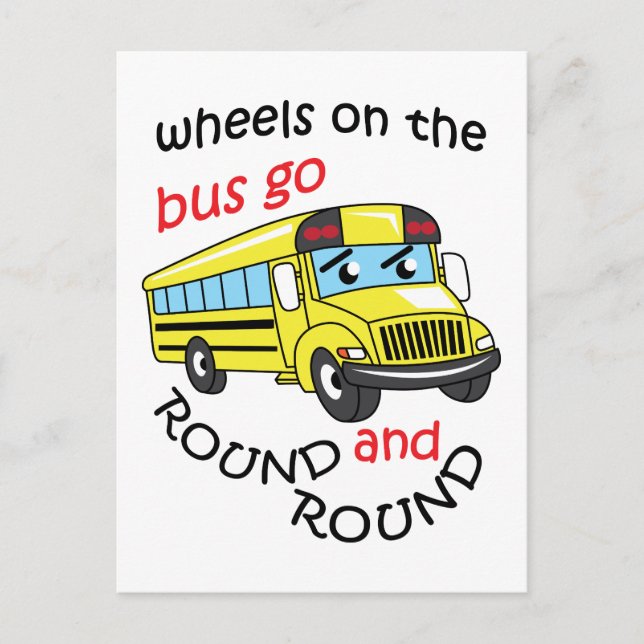 Postal Ruedas en el bus (Anverso)