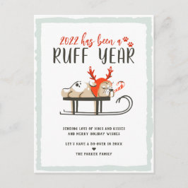 Postal Ruff Year | Festividad divertida de los Navidades 