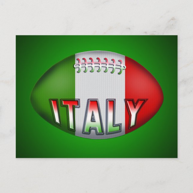 Postal Rugby Ball de Italia (Anverso)