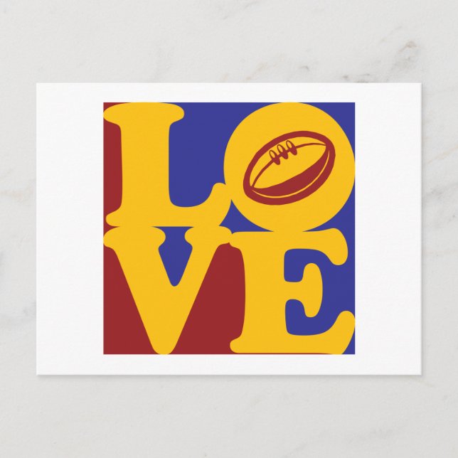 Postal Rugby Love (Anverso)