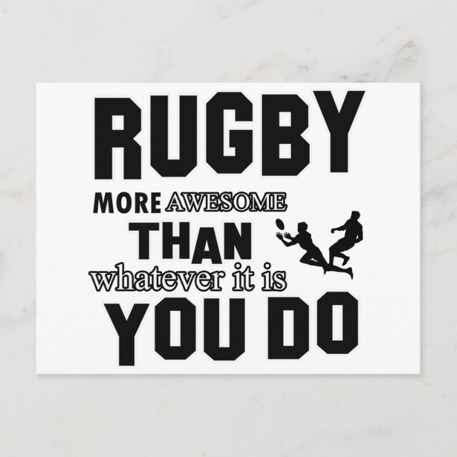 Postal rugby más impresionante (Anverso)