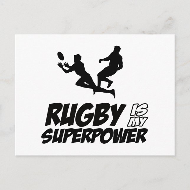 Postal Rugby mi super poder (Anverso)