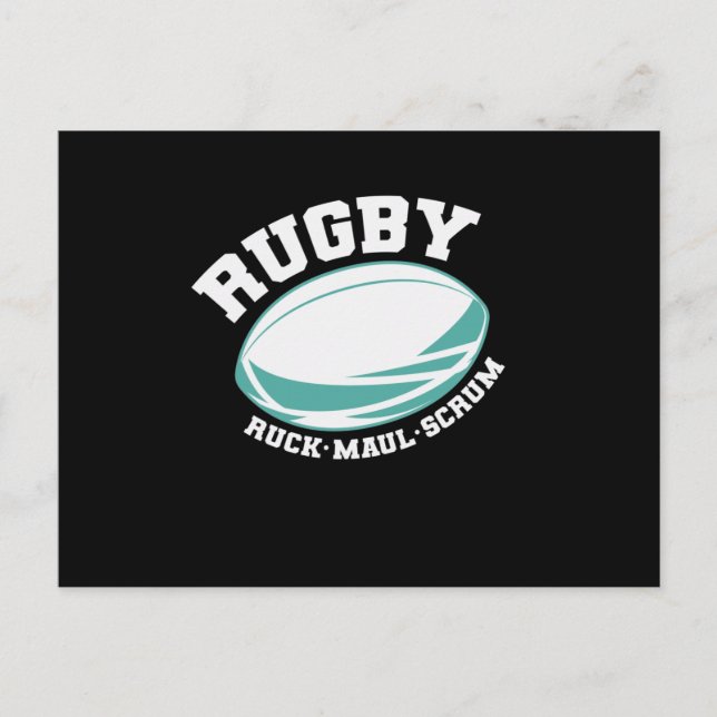 Postal Rugby Ruck Melé Scrum Fútbol Deporte (Anverso)