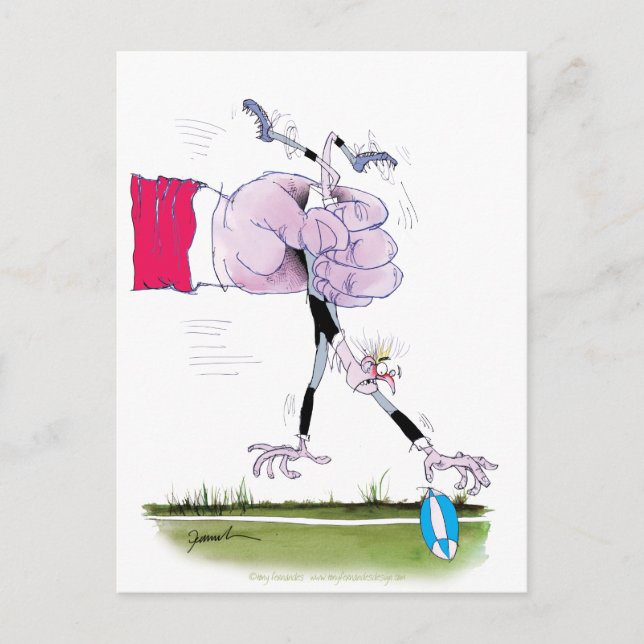Postal rugby tumble, tony fernandes (Anverso)