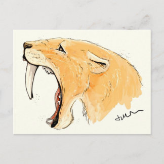 Postal Rugido de Smilodon