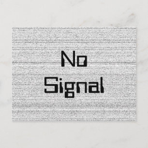 Postal Ruido blanco. Grano de nieve negro y blanco.