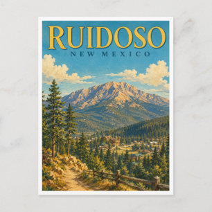 Postal Ruidoso Nuevo México Sierra Blanca GeoSaga