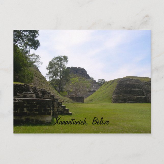 Postal Ruina maya Xunantunich (Anverso)