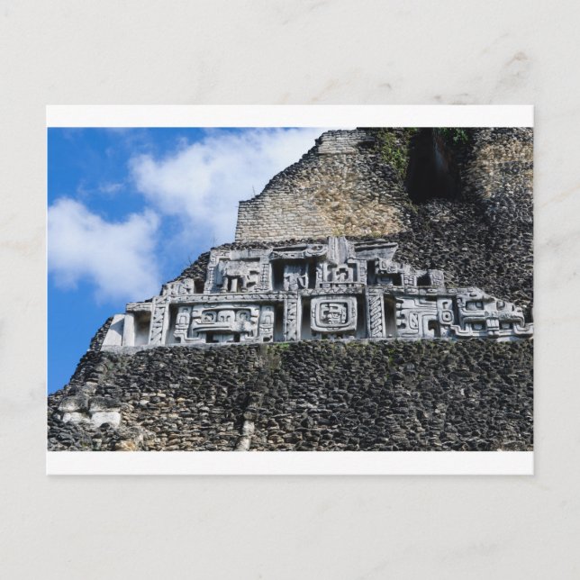 Postal Ruina maya Xunantunich en Belice (Anverso)