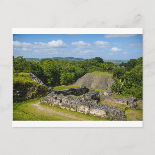 Postal Ruina maya Xunantunich en Belice (Anverso)