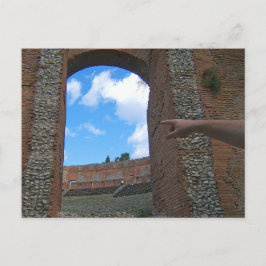 Postal Ruinas antiguas de Taormina, Sicilia