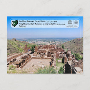 Postal Ruinas budistas de Takht-i-Bahi y Sahr-i-Bahlol