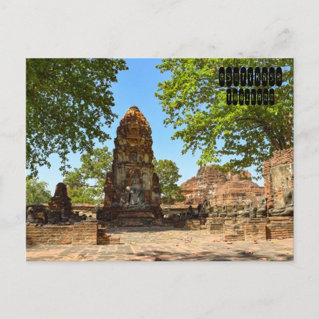 Postal Ruinas de Ayutthaya (Anverso)