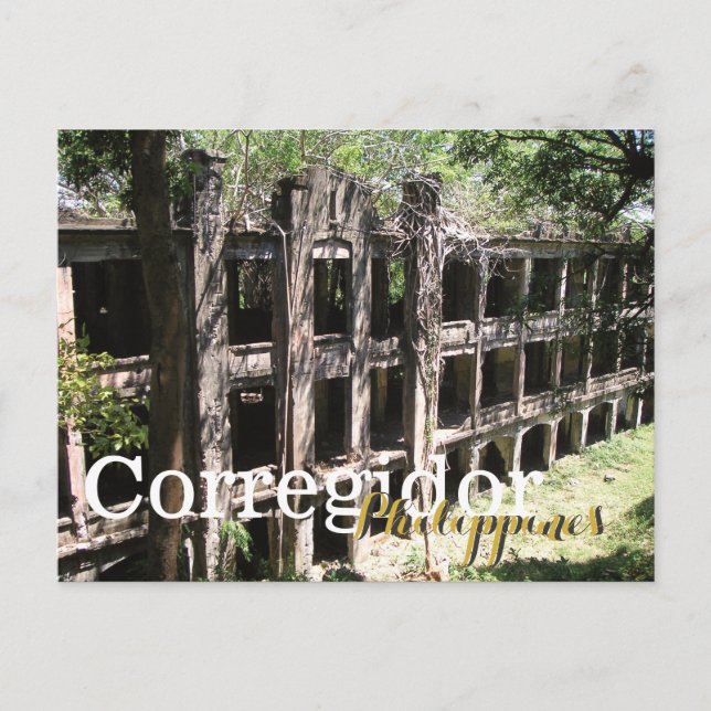 Postal Ruinas de Corregidor Bataan Filipinas (Anverso)