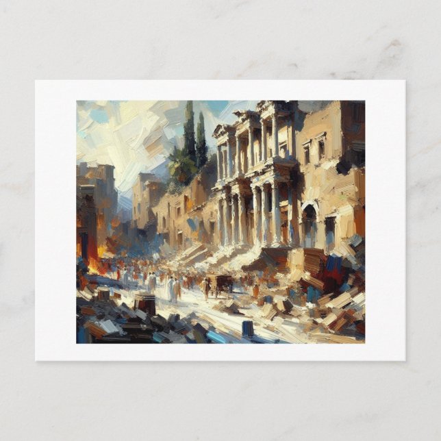 Postal Ruinas de Pompeya, (Anverso)