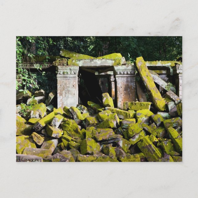 Postal Ruinas de templos en Camboya (Anverso)