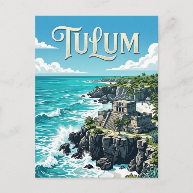 Postal Ruinas de Tulum (Anverso)