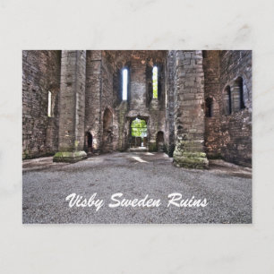 Postal Ruinas de Visby Suecia