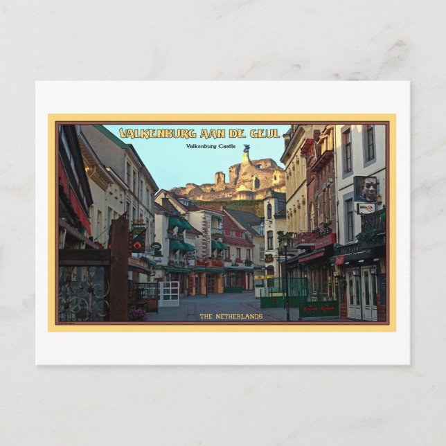 Postal Ruinas del castillo de Valkenburg (Anverso)