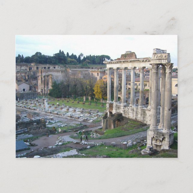 Postal ruinas del foro romano (Anverso)