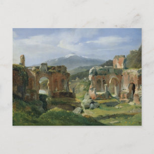 Postal Ruinas del teatro en Taormina