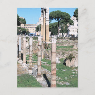 Postal Ruinas del Templo de Castor y Pollux, Italia