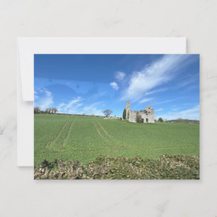 Postal Ruinas domésticas en el campo irlandés