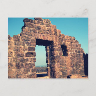 Postal Ruinas en el fuerte de Aguada Goa India