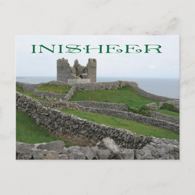 Postal Ruinas en Inisheer, Irlanda (Anverso)