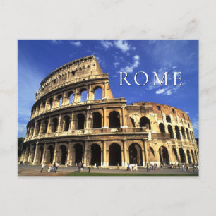 Postal Ruinas Famosas del Coliseo   Roma Italia