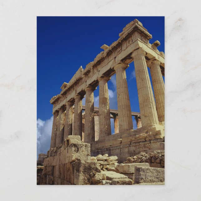 Postal Ruinas griegas, acrópolis, Grecia (Anverso)