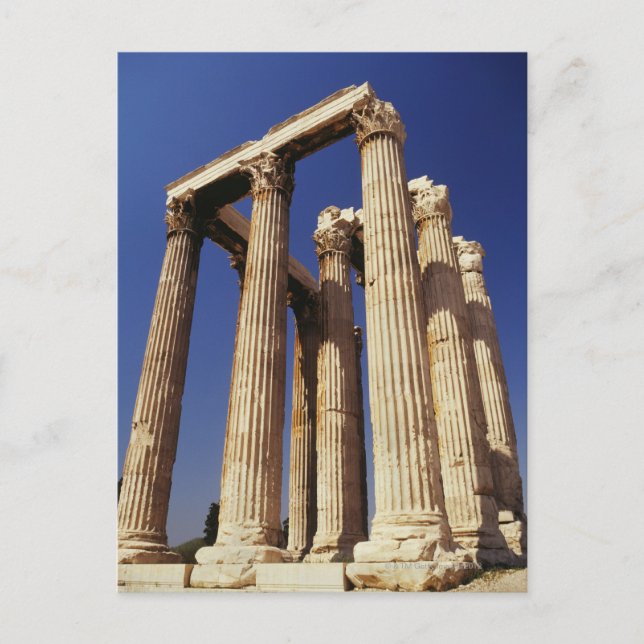 Postal Ruinas griegas, Atenas, Grecia (Anverso)